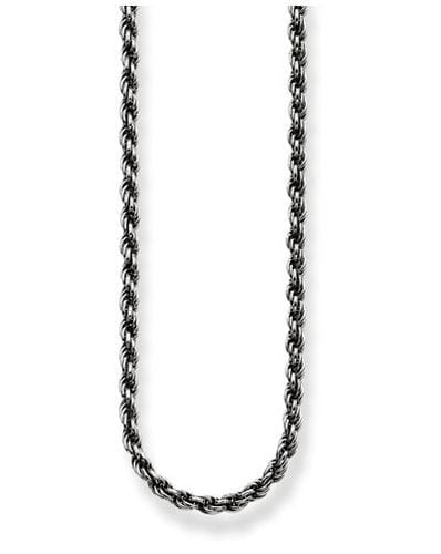 Necklace 50cm 925 Sterling Silver Blackened 50cm Jewellery - Thomas Sabo - Modalova