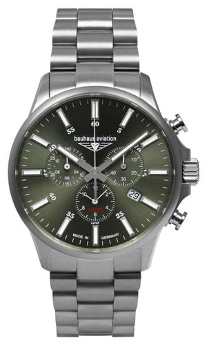 Aviation Titanium Quartz Chronograph (42mm) Dark Watch - Bauhaus - Modalova