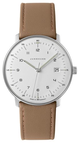 Men's Max Bill Dial Leather Watch - Junghans - Modalova