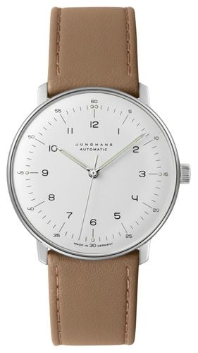 Max Bill | Automatic | Beige Leather Strap | Watch - Junghans - Modalova