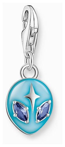 Alien Charm Pendant Blue Cold Enamel and Blue Jewellery - Thomas Sabo - Modalova