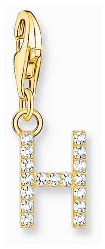 Charm Pendant Letter H With Stones Gold Jewellery - Thomas Sabo - Modalova