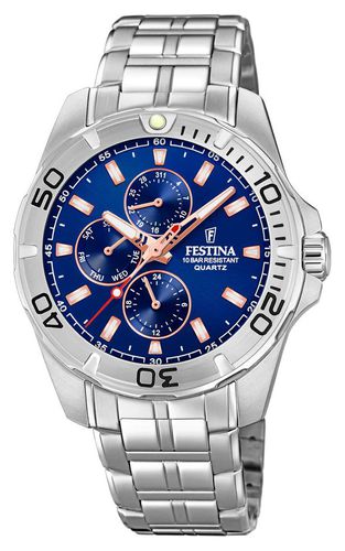 Men's Multi-Function With Steel Bracelet Watch - Festina - Modalova