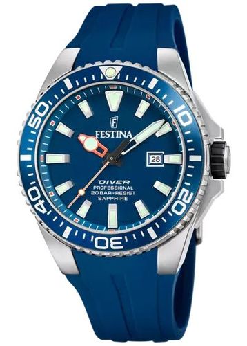 Diver Professional (45.7mm) Dial / Rubber Watch - Festina - Modalova