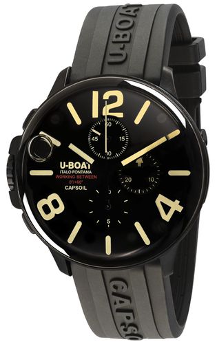 CAPSOIL 45 DLC CHRONO/C Rubber Strap 8109/E Watch - U-Boat - Modalova