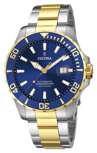 Diver Automatic (44mm) Dial / Two-Tone Watch - Festina - Modalova