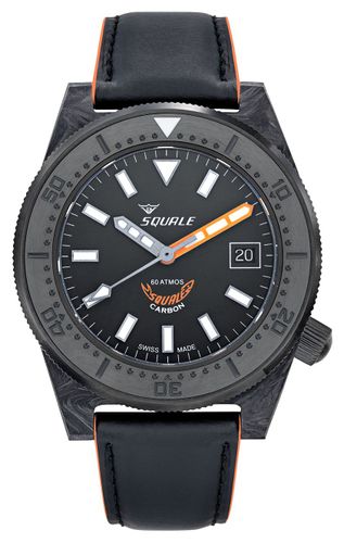 T-183 Forged Carbon Orange (42mm) Dial / Watch - Squale - Modalova