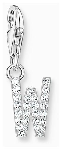 Charm Pendant Letter W With Stones Jewellery - Thomas Sabo - Modalova