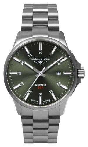 Aviation Titanium Automatic 60h (42mm) Dark Watch - Bauhaus - Modalova