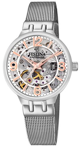 Ladies Automatic W/ Mesh Bracelet Watch - Festina - Modalova