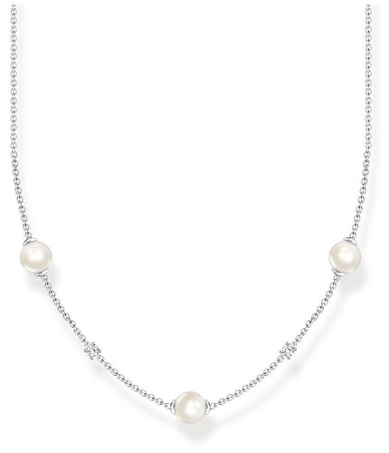 Pearl Cubic Zirconia Necklace Jewellery - Thomas Sabo - Modalova