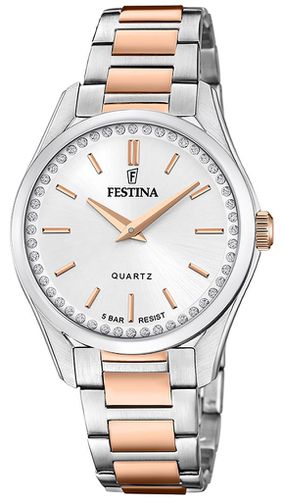 Ladies Rose-Plated Steel W/ Steel Bracelet Watch - Festina - Modalova