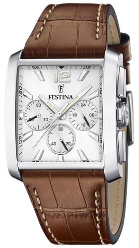 Quartz Chrono (38mm) Dial / Leather Watch - Festina - Modalova