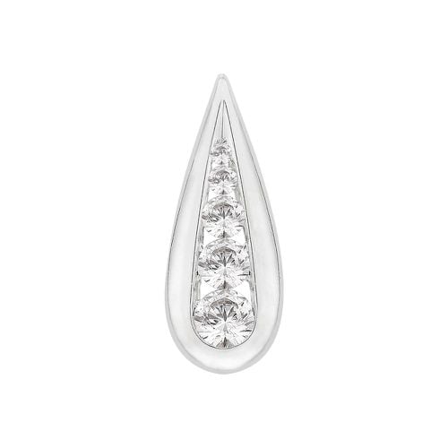 Channel Set Graduating Drop Pendant (0. Jewellery - Perfection Crystals - Modalova