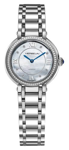 Women's Galet (28mm) Diamond-Set Mother-of-Pearl Watch - Herbelin - Modalova