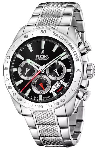 Men's Chronograph (44.5mm) Dial / Stainless Watch - Festina - Modalova