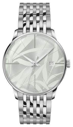 Meister Automatic | Light Bamboo Pattern Dial Watch - Junghans - Modalova