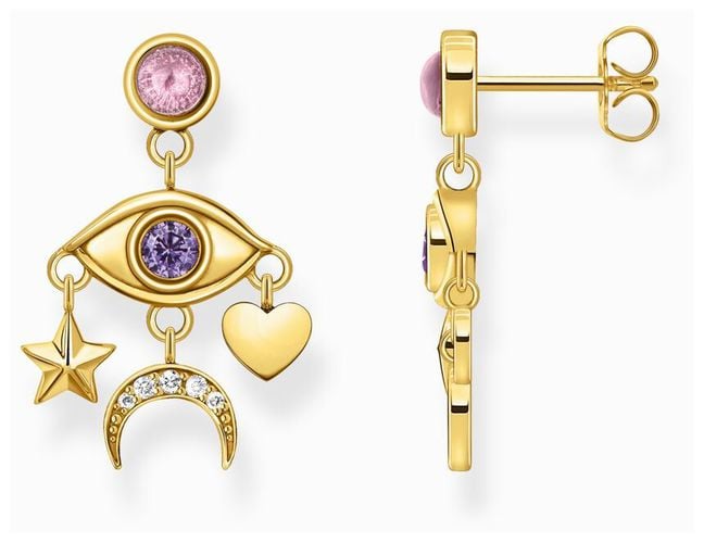 Ladies Stylised Eye With Virious Stones Yellow Jewellery - Thomas Sabo - Modalova