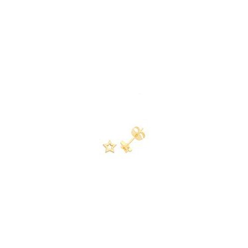 Gold Plate Silver Star Stud Earrings G51273GP Jewellery - James Moore TH - Modalova