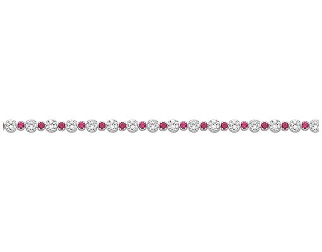 Ladies Red CZ Bracelet Jewellery - James Moore TH - Modalova