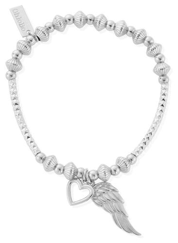 PATTERN NOODLE DISC HEART AND ANGEL WING BRACELET Jewellery - ChloBo - Modalova