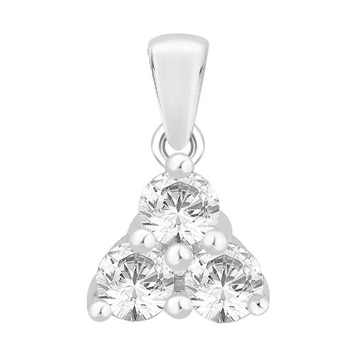 Triangular Trilogy Pendant (1.00ct) Jewellery - Perfection Crystals - Modalova