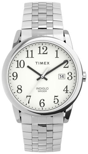 Men's Easy Reader Dial / Stainless Steel Watch - Timex - Modalova