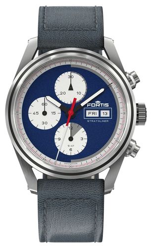 Stratoliner S-41 Automatic Japan (41mm) Indigo Watch - FORTIS - Modalova