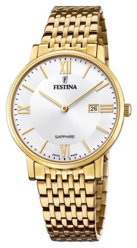 Men's Swiss Made | Plated Steel Bracelet | Watch - Festina - Modalova