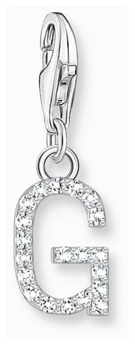 Charm Pendant Letter G With Stones Jewellery - Thomas Sabo - Modalova