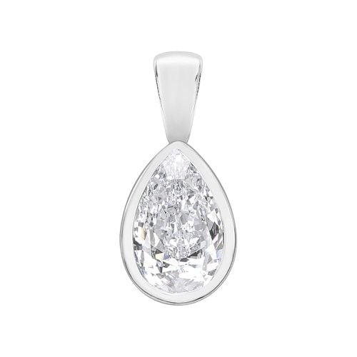 Single Stone Rubover Pear Cut Pendant (0 Jewellery - Perfection Crystals - Modalova