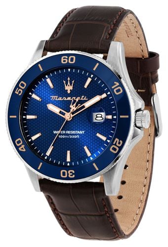 Men's Competizione (43mm) Dial / Leather Watch - Maserati - Modalova