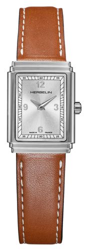 Art Deco Quartz (22mm) Dial / Leather Watch - Herbelin - Modalova