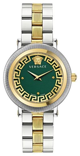 GRECA FLOURISH (35mm) Dial / Two-Tone Watch - Versace - Modalova