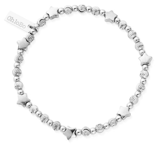 Multi Inset Star Bracelet Sterling SBMSTAR Jewellery - ChloBo - Modalova