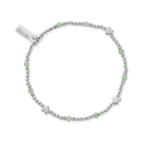 In Bloom NEW LOVE Aventurine Bracelet - 925 Sterling Jewellery - ChloBo - Modalova