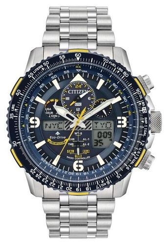 Men's Angels Skyhawk A-T Eco-Drive Stainless Watch - Citizen - Modalova