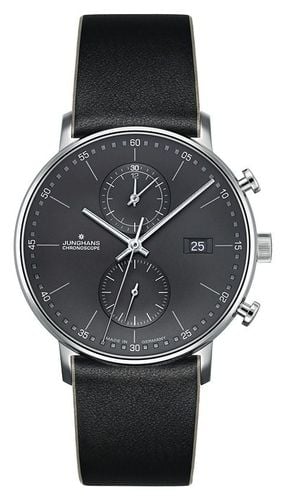 Men's Form C Chronoscope Leather Strap 41/ Watch - Junghans - Modalova