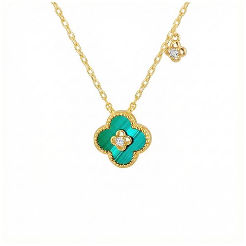 Sterling Silver Yellow Gold Plated Clover Jewellery - James Moore - Modalova