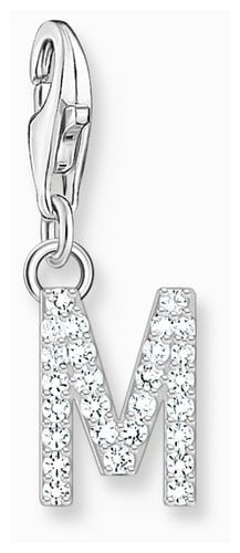 Charm Pendant Letter M With Stones Jewellery - Thomas Sabo - Modalova