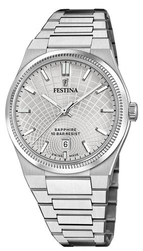 Swiss Made RivÃ© Quartz (40mm) Dial / Stainless Watch - Festina - Modalova