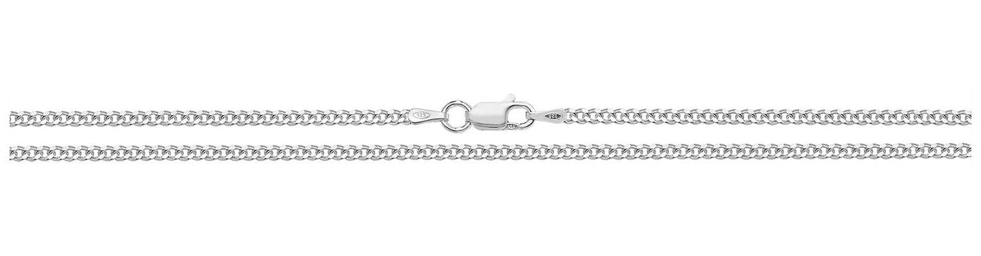 Unisex Silver Fine Curb Chain 18" G1060/18 Jewellery - James Moore TH - Modalova