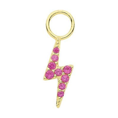 Pink Lighting Bolt Earring Jewellery - James Moore TH - Modalova