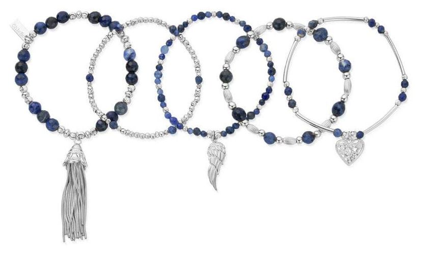 Phases of the Goddess MINDFUL Sodalite Stack of 5 Jewellery - ChloBo - Modalova