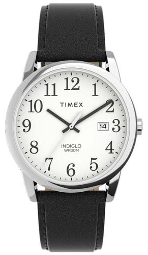 Men's Easy Reader Dial Leather Strap Watch - Timex - Modalova