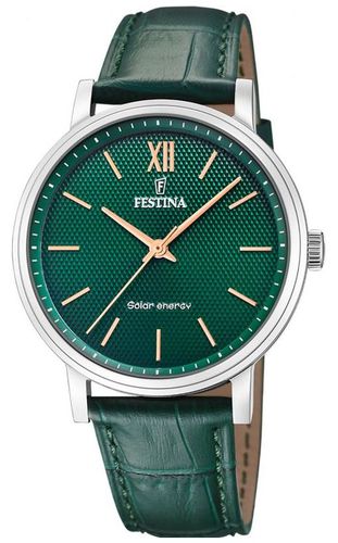 Men's Solar Energy (41mm) Dial / Leather Watch - Festina - Modalova