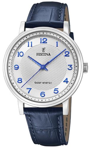 Men's Solar Energy (41mm) Dial / Leather Watch - Festina - Modalova