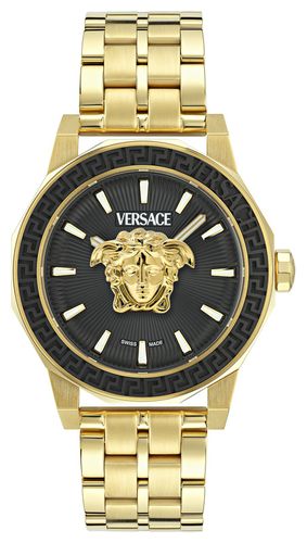 Men's MEDUSA DECO (43mm) Dial / -Tone Watch - Versace - Modalova