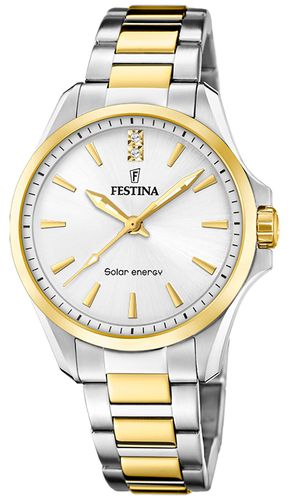 Women's Solar Energy (34mm) Dial / Two-Tone Watch - Festina - Modalova