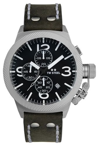 Canteen Chronograph (45mm) Dark Dial / Dark Watch - TW Steel - Modalova